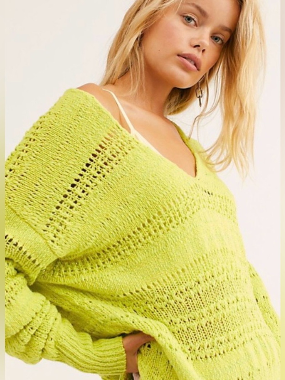 NWT Free People Hot Tropics Pullover Sweater Size XS